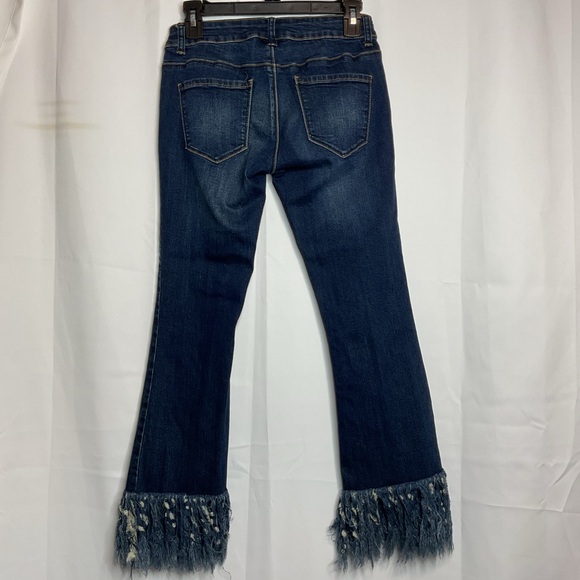 LITZ jeans waist 27 crop leg with fray at bottom - Picture 7 of 10